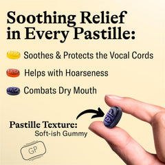 Front view of GRETHER'S Sugarfree Pastilles Blackcurrant 3-pack