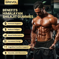 Close-up of Grevol Shilajit Gummies texture