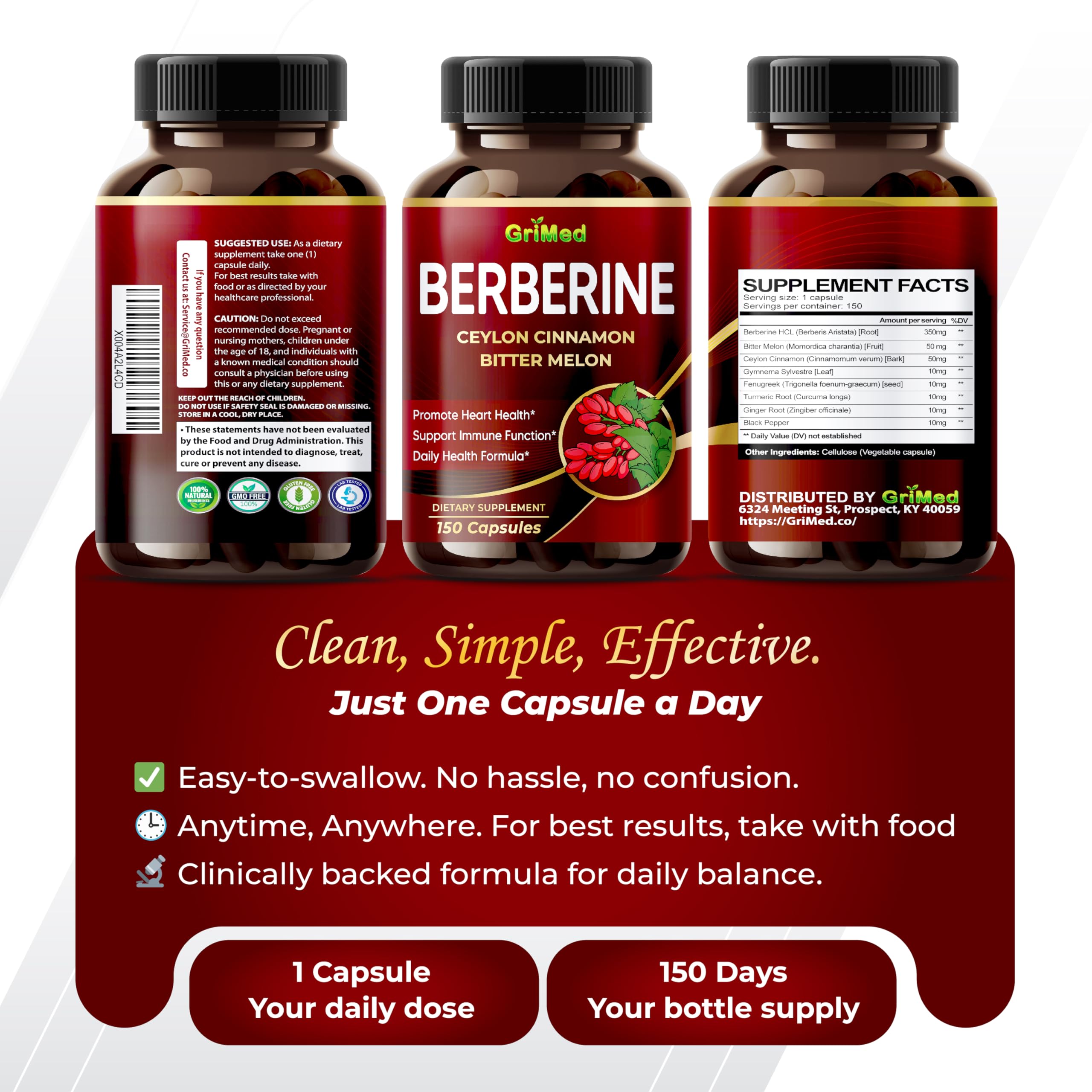 GriMed Berberine product image with white background
