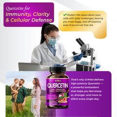 Bottle of GriMed Quercetin with 150 capsules