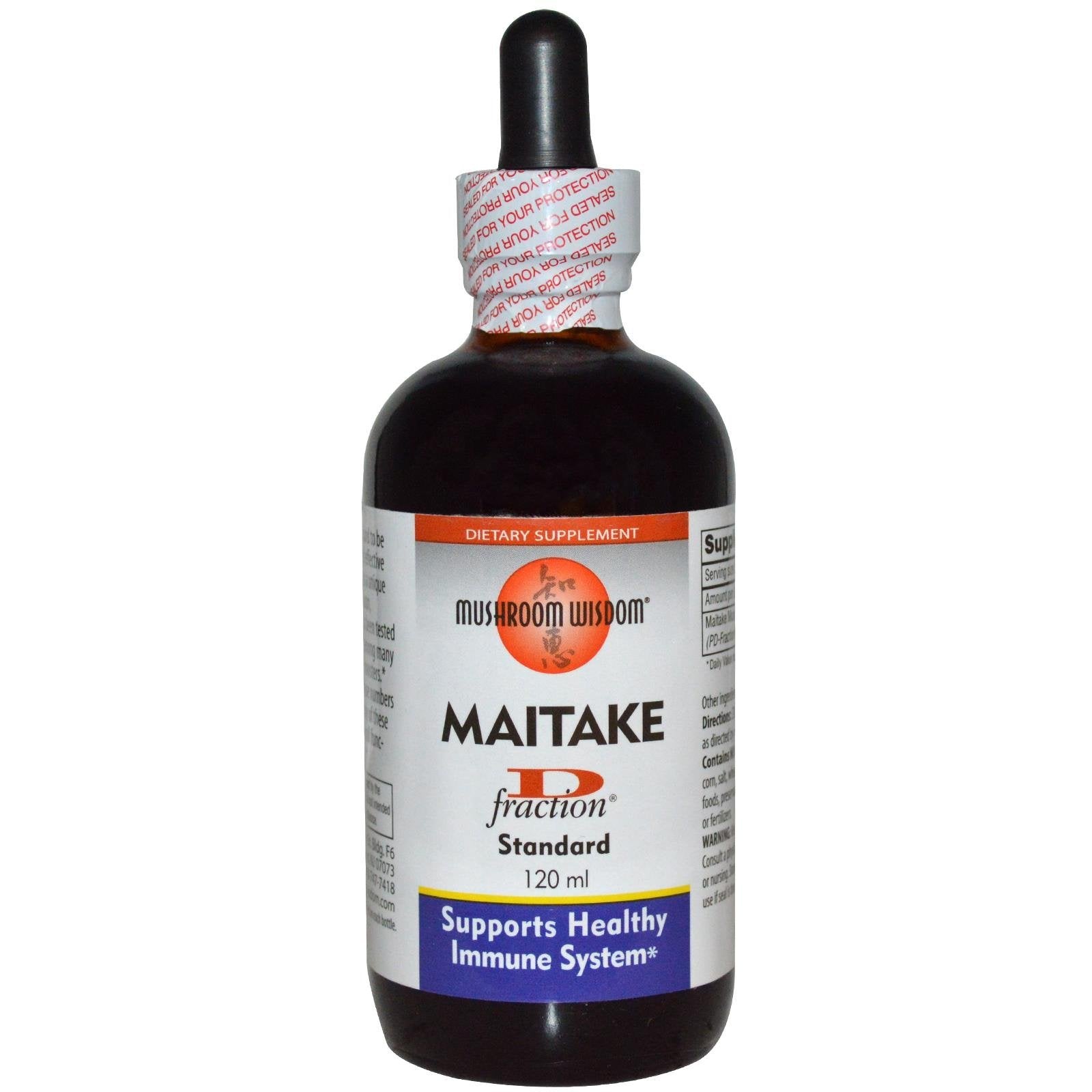Grifron Maitake D Fraction Standard 120ml bottle label