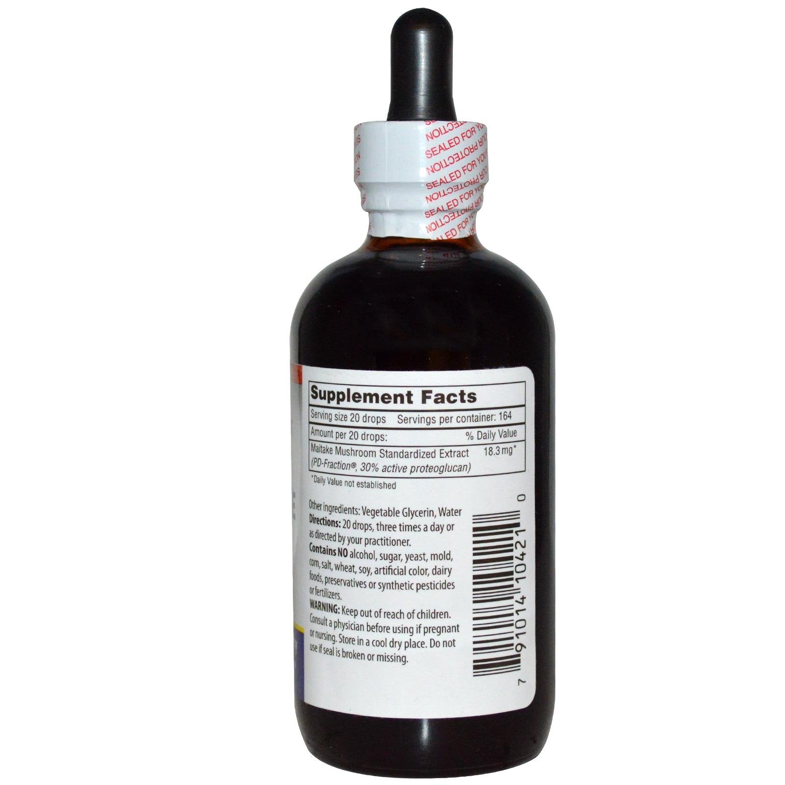 Dropper bottle of Grifron Maitake D Fraction Standard 120ml with Maitake mushroom extract