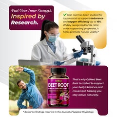 Layout of the 12-in-1 Beet Root formula ingredients