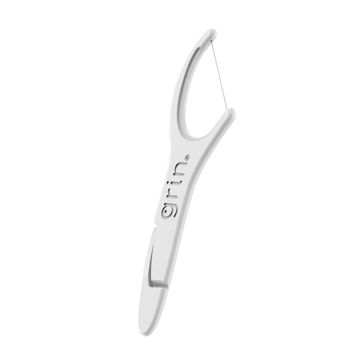 Close-up of fine floss wrapping around tooth for clean feel