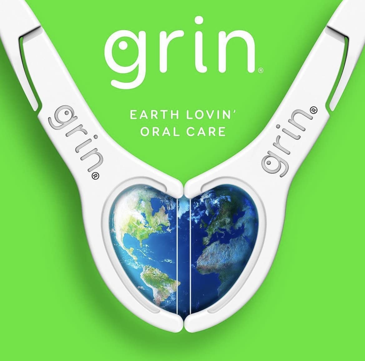 GRIN Earth Lovin' branding on dental floss packaging
