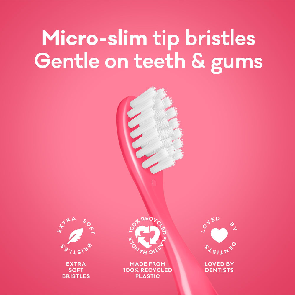 Back view of Grin Kids toothbrush showing packaging