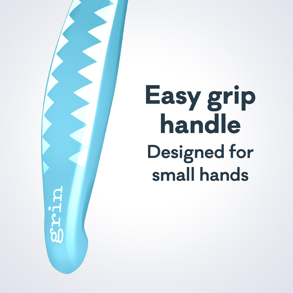 Close-up of non-slip handle for small hands