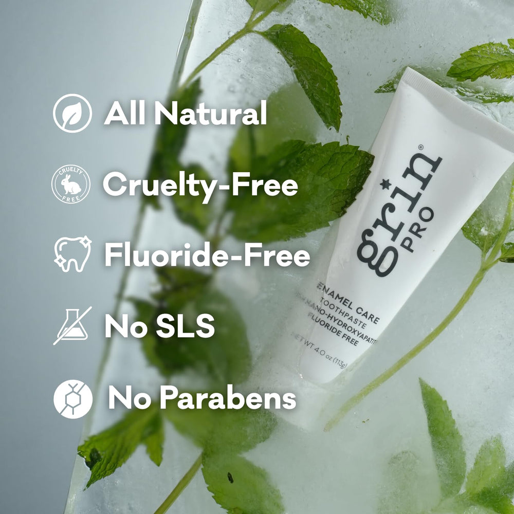 Natural mild mint flavor of Grin Pro toothpaste