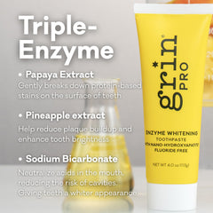 Grin Pro Enzyme Whitening toothpaste with Nano-Hydroxyapatite