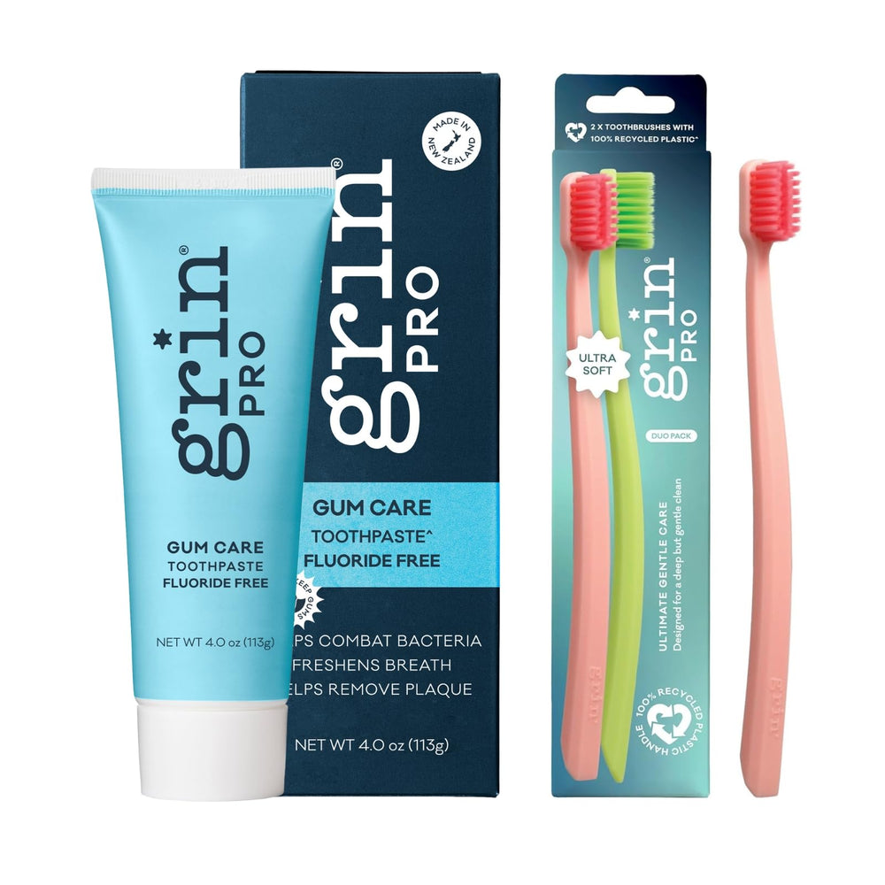 Front view of Grin Pro Gum Care Fluoride Free Toothpaste