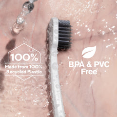 Handle made from 100% recycled plastic with recyclable packaging