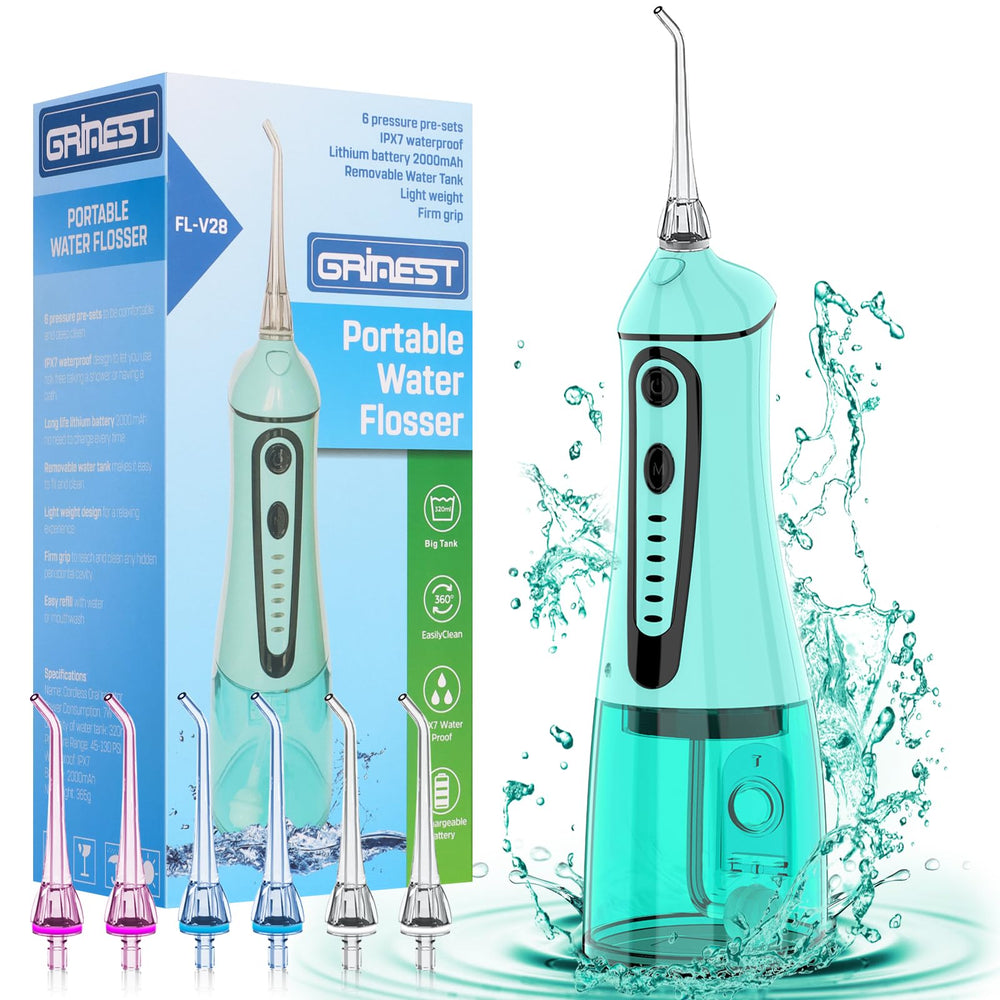 Grinest Water Dental Flosser with 360° rotatable nozzle
