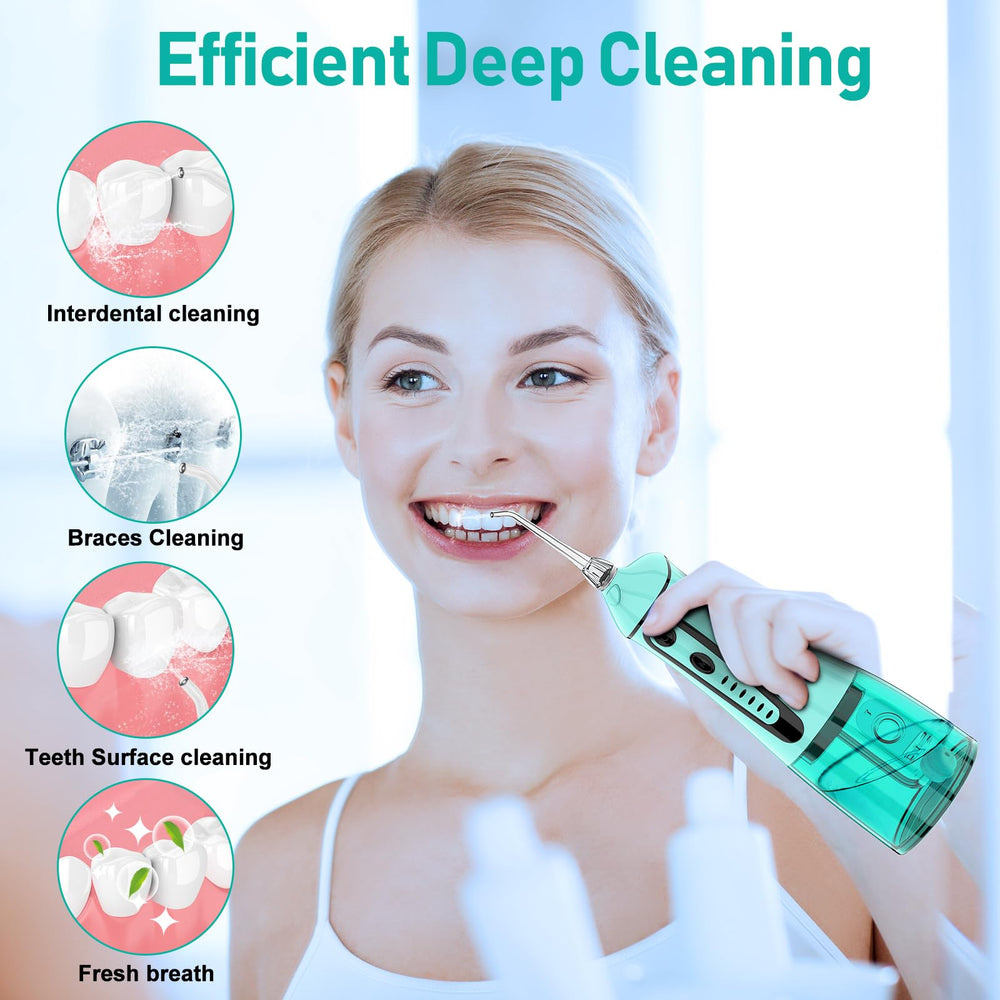 IPX7 waterproof dental irrigator for bathroom use