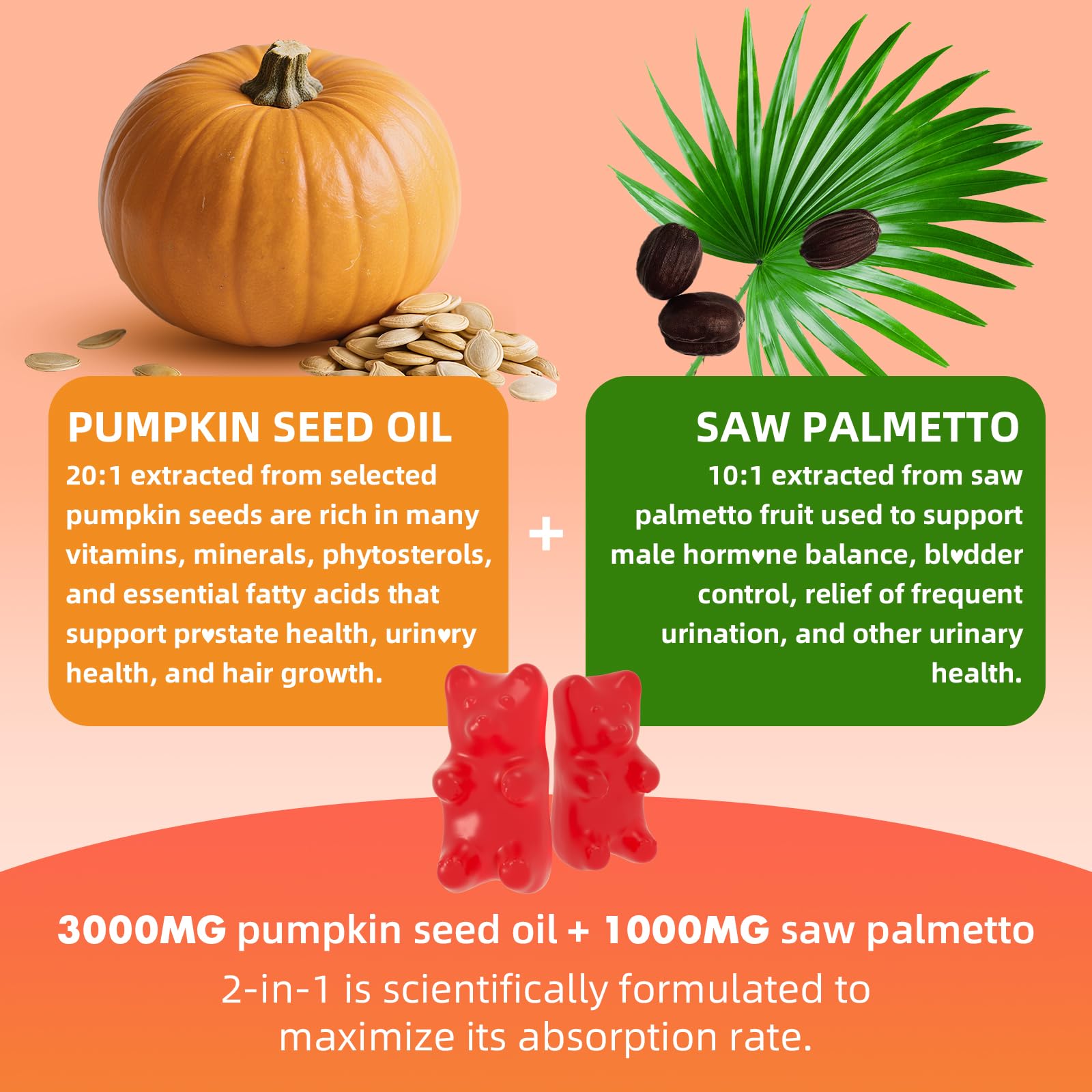 Nutrition facts label and serving size for GrnLife gummies