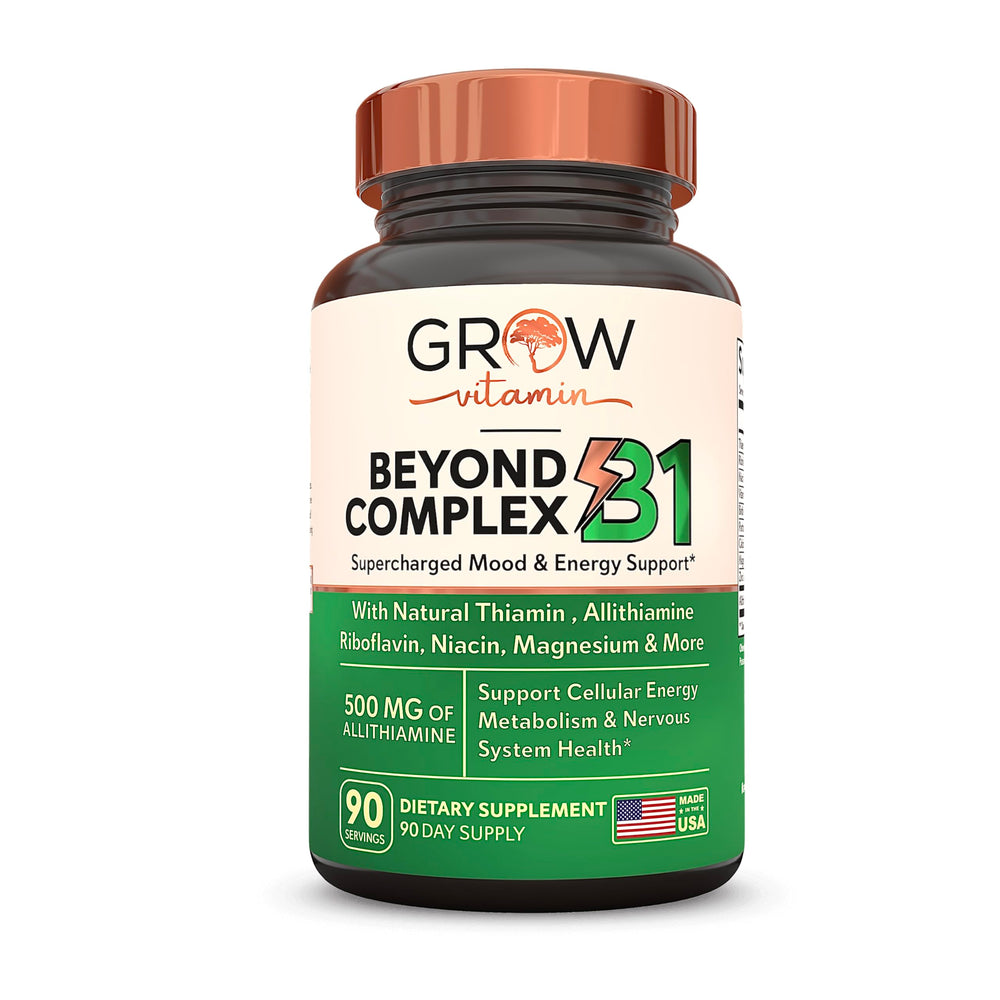 Grow Vitamin Beyond B1 Complex bottle front
