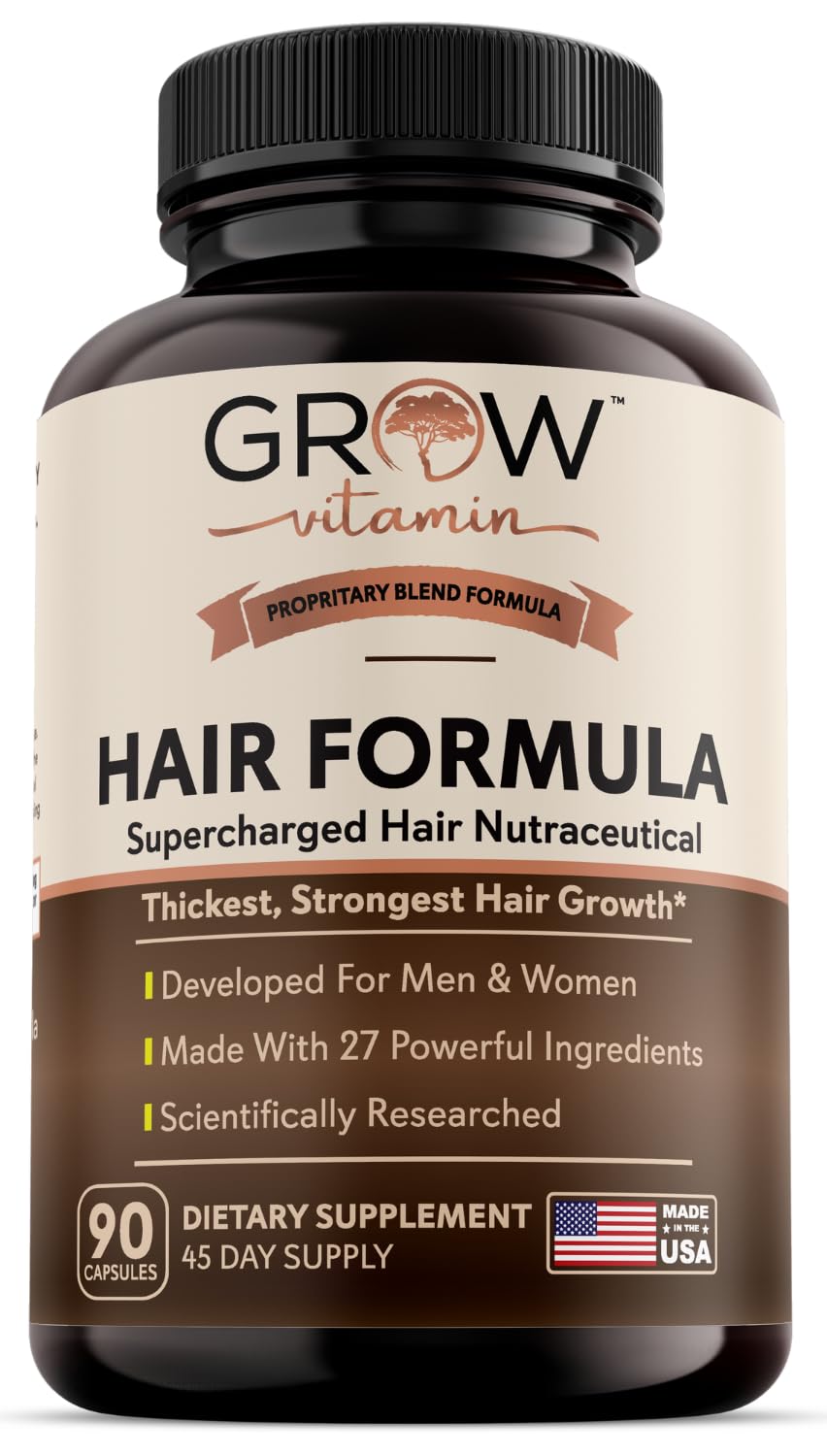 Grow Vitamin all-in-one hair formula capsules bottle