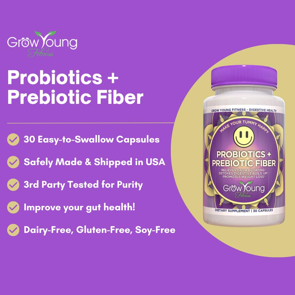 One daily probiotic capsule with a glass of water