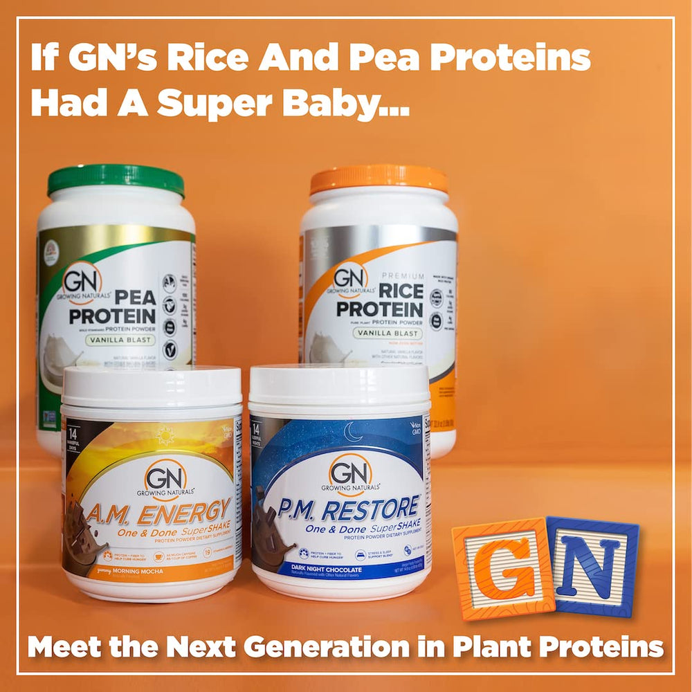 Growing Naturals One & Done SuperShake packaging in pantry for daily use