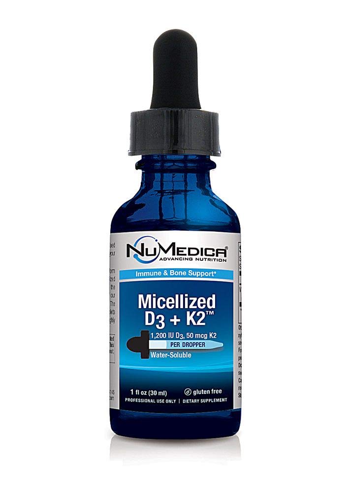 GS Micellized D3 + K2 1 fl oz NuMedica bottle – Vitamin D3 & K2 liquid supplement
