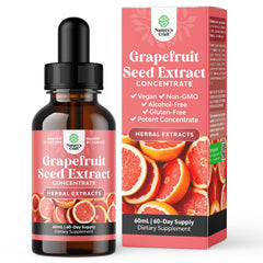 Bottle of GSE Grapefruit Seed Extract Liquid 2 oz with label