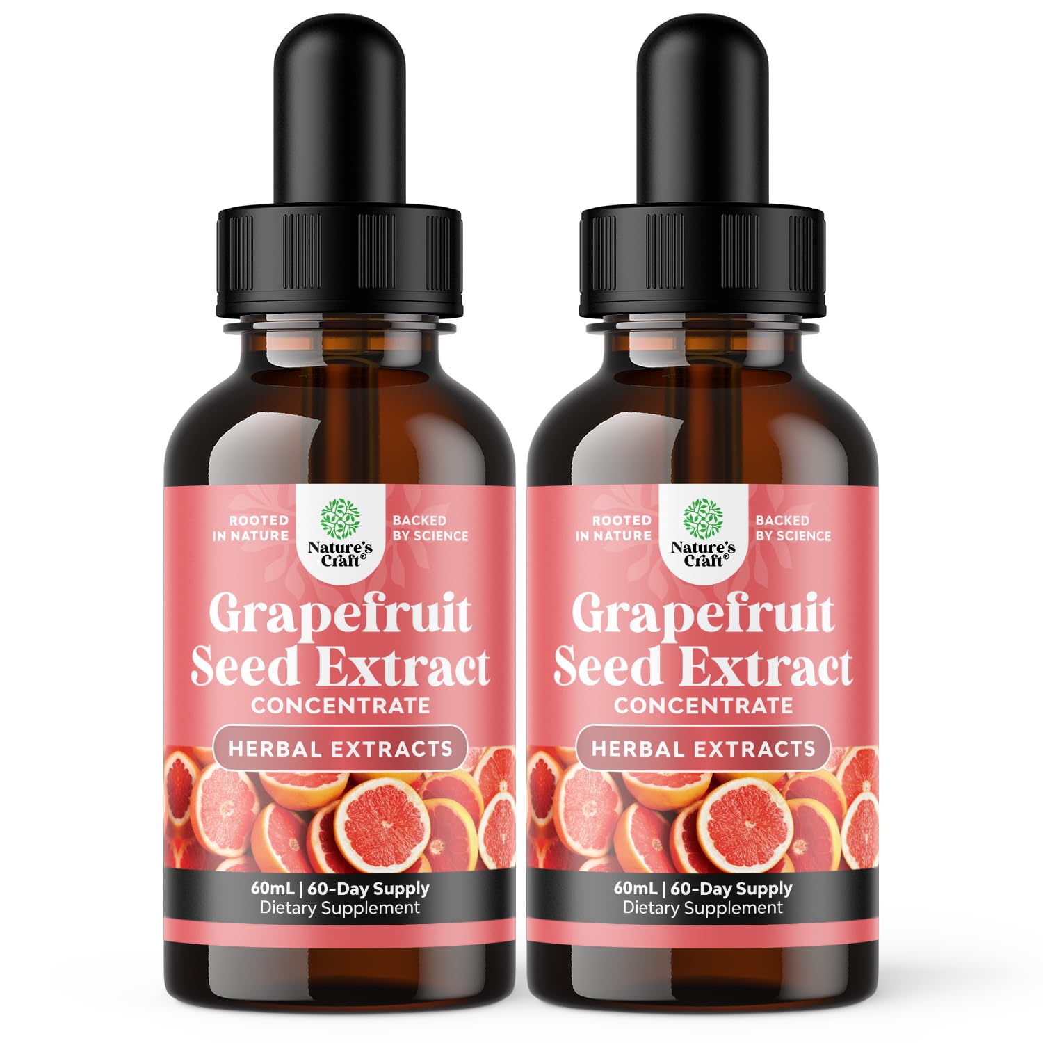 Front label of GSE Grapefruit Seed Extract Liquid bottle