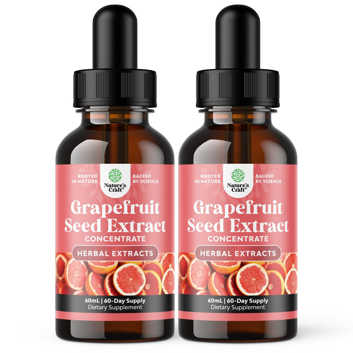 Front label of GSE Grapefruit Seed Extract Liquid bottle