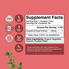 GSE drops being added to water