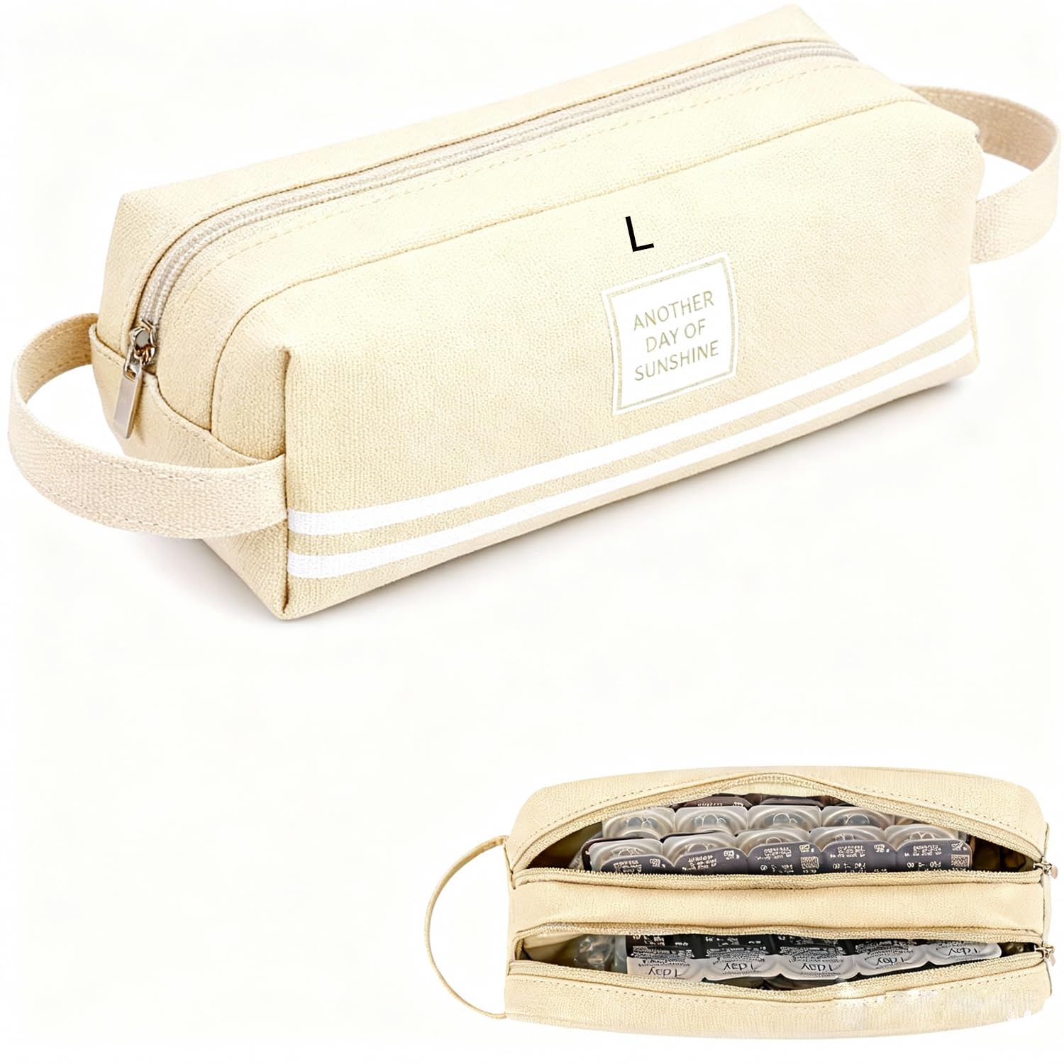 Front view of GUCOOKTIN contact lens organizer
