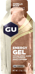 GU Energy Gel Vanilla Bean serving close-up, energy boost during workouts