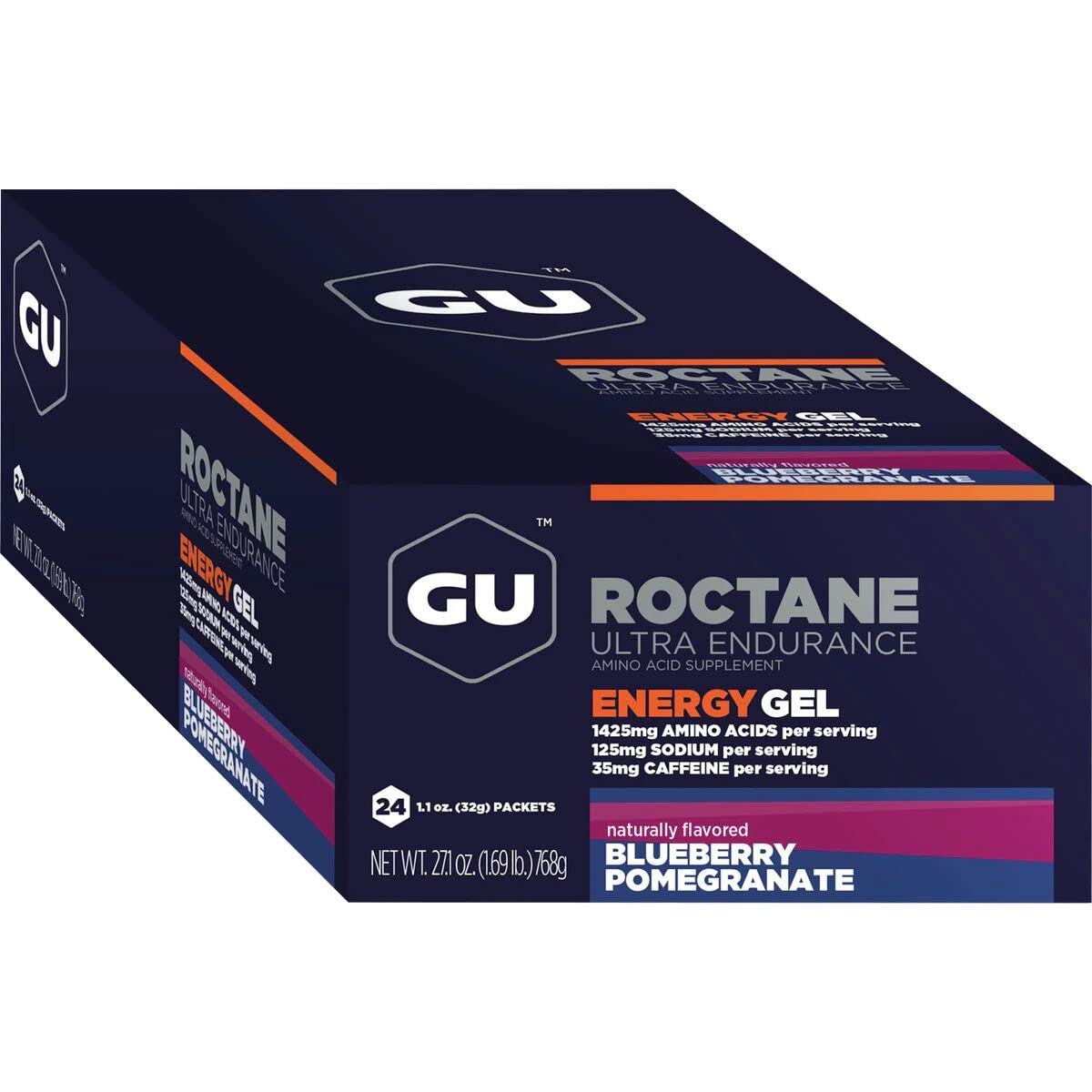Blueberry Pomegranate flavor energy gel sachets