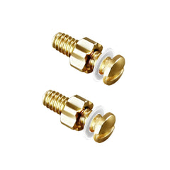 Close-up of replacement screw head measuring about 2.2mm