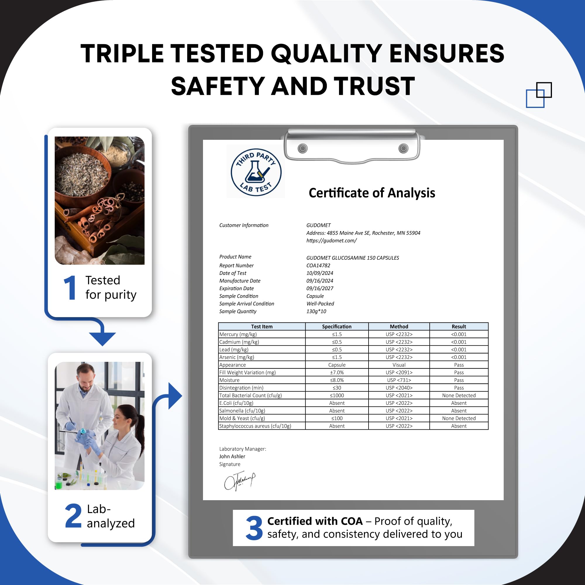 Close-up of Gudomet capsules