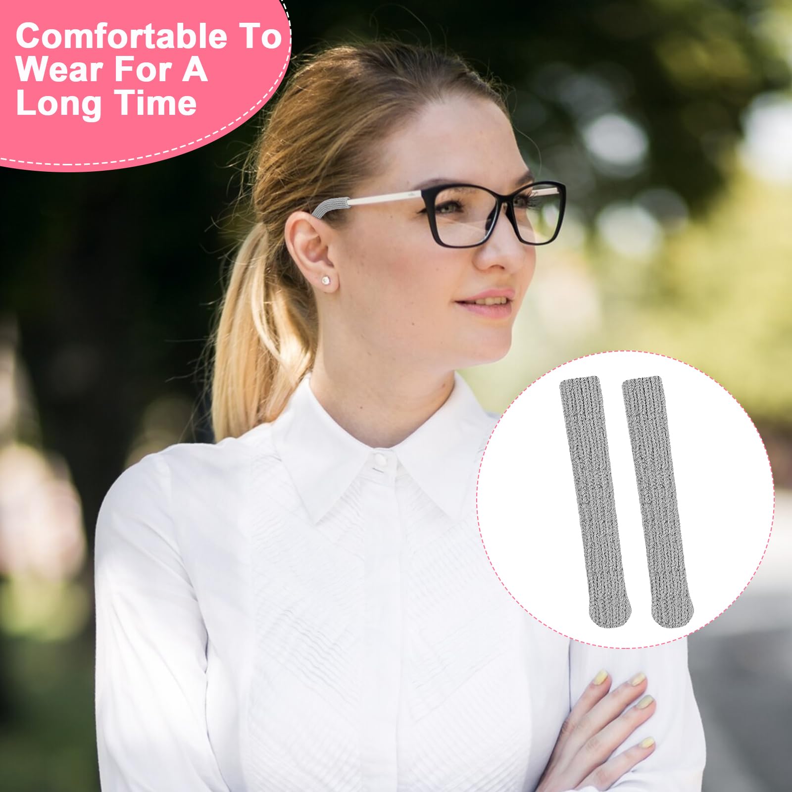 4-pack of Gudulig knitted wool glasses ear cushions
