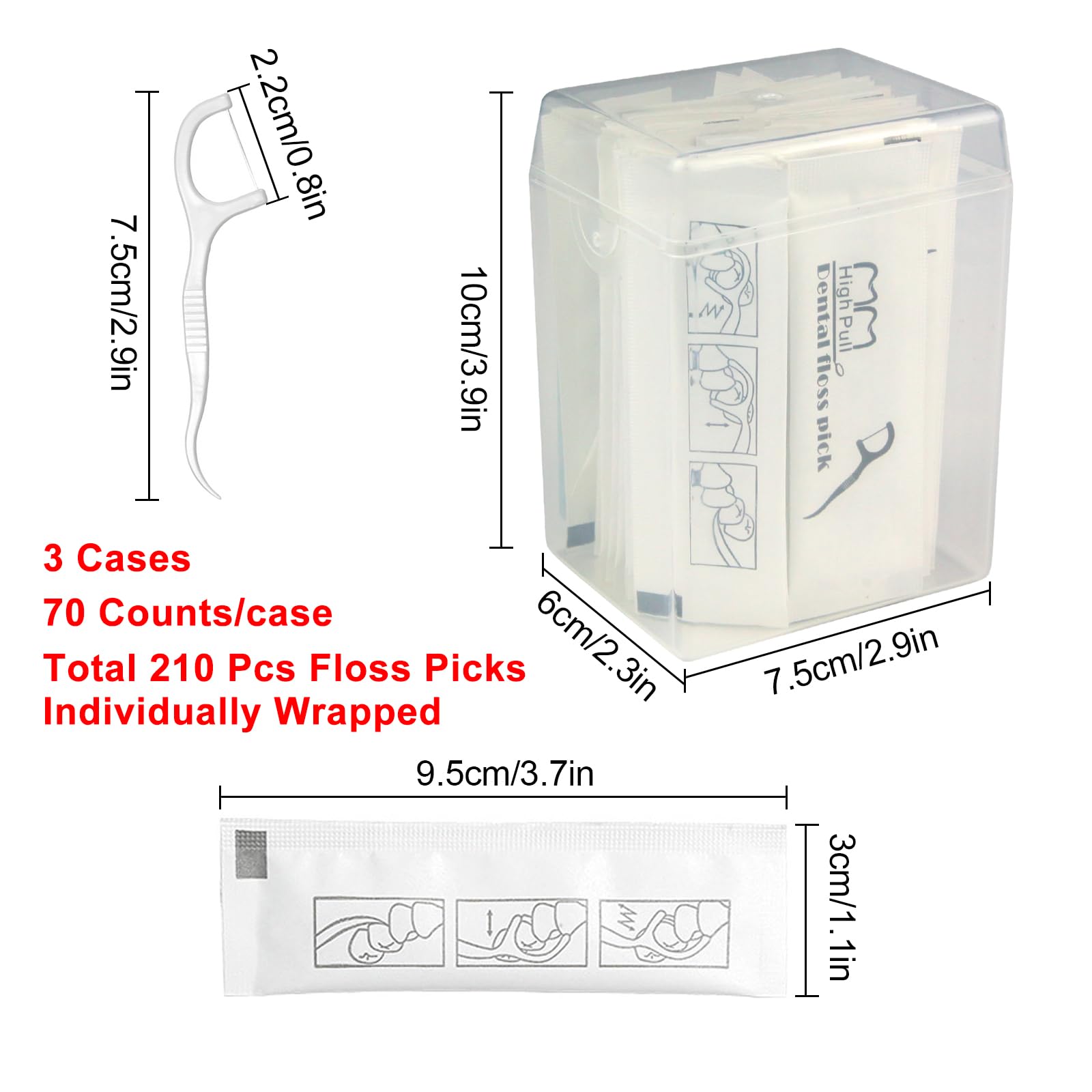 Floss picks for guest bathroom essentials