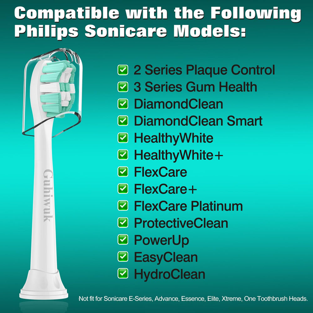 Close-up of Guhiwuk C2 heads for Philips Sonicare