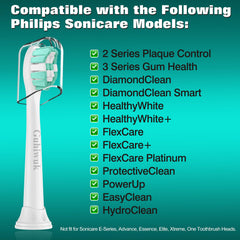 Close-up of Guhiwuk C2 heads for Philips Sonicare