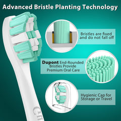 Soft Dupont Tynex bristles on Guhiwuk C2 heads
