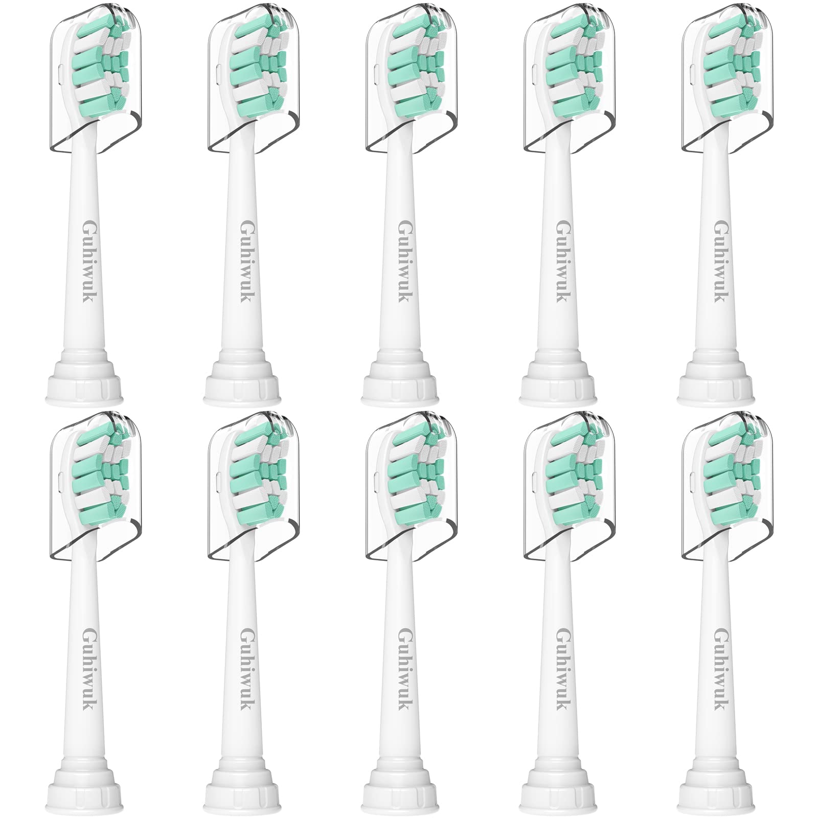 Guhiwuk replacement toothbrush heads for Philips Sonicare – front view