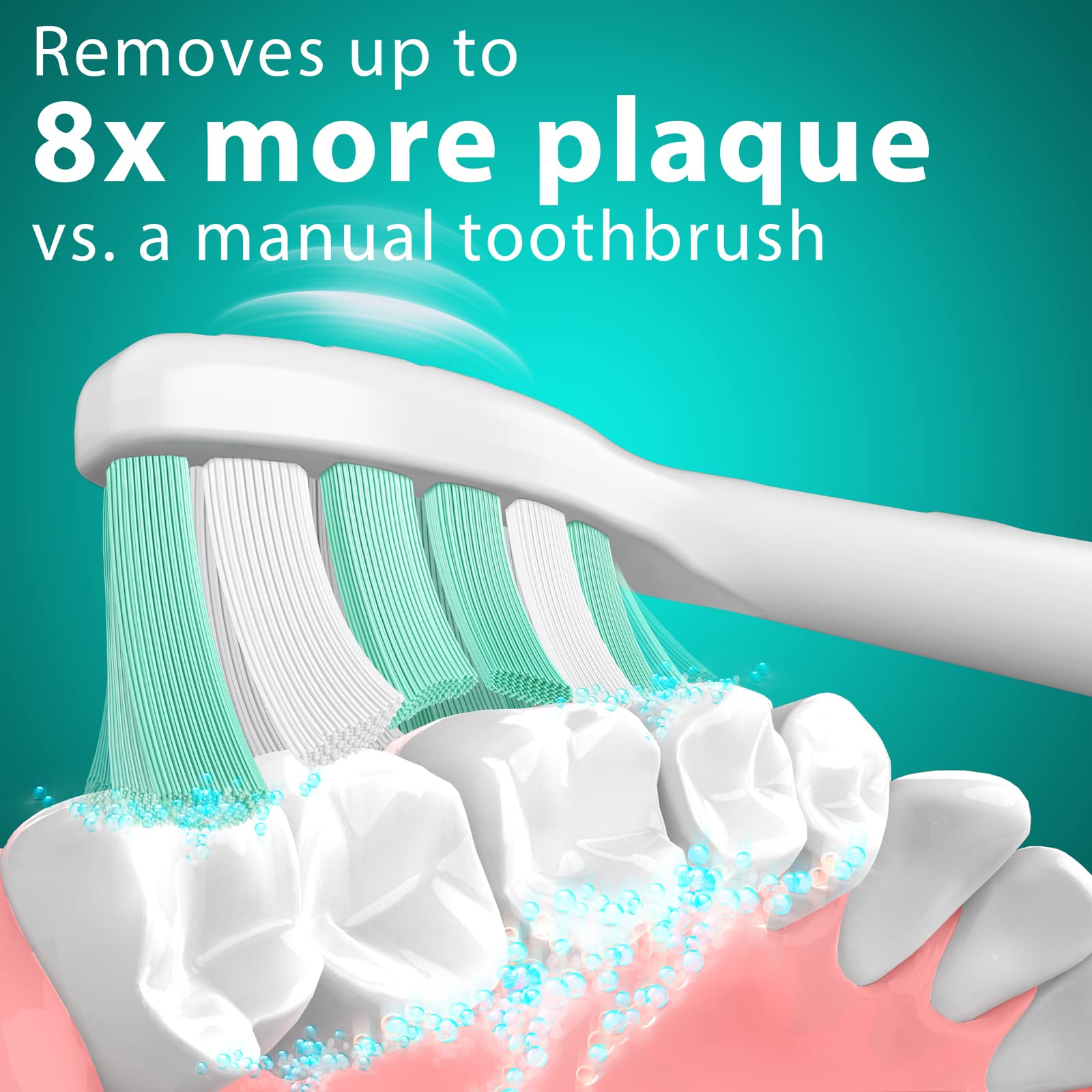 DuPont bristles with end-rounded design for Philips Sonicare compatibility