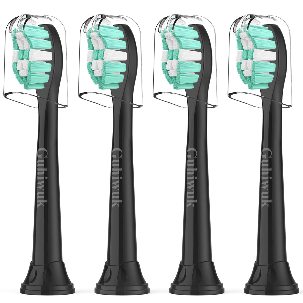 Guhiwuk replacement heads in black for Philips Sonicare on 4100/5100/6100