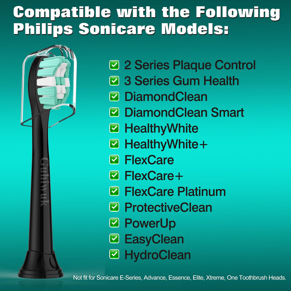 Close-up of Guhiwuk Philips Sonicare compatible replacement head