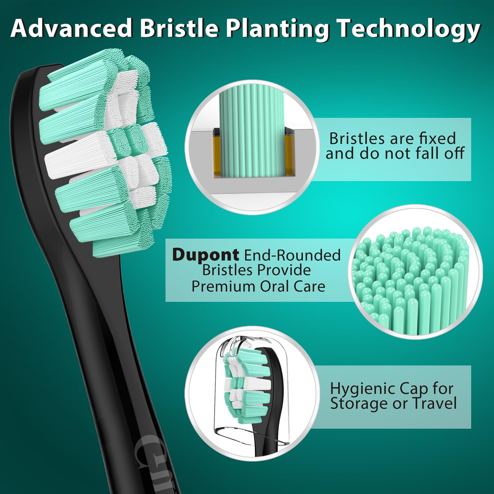 Hygienic cap included with Guhiwuk replacement heads