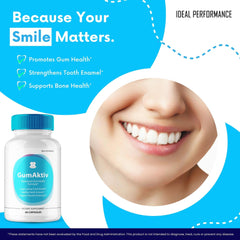 Oral hygiene and wellness concept with Gum Aktiv