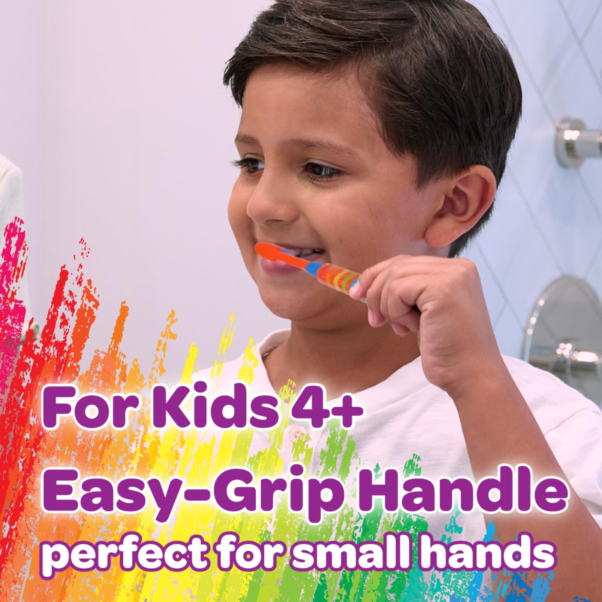 GUM Crayola Deep Clean Kids Toothbrush pink color