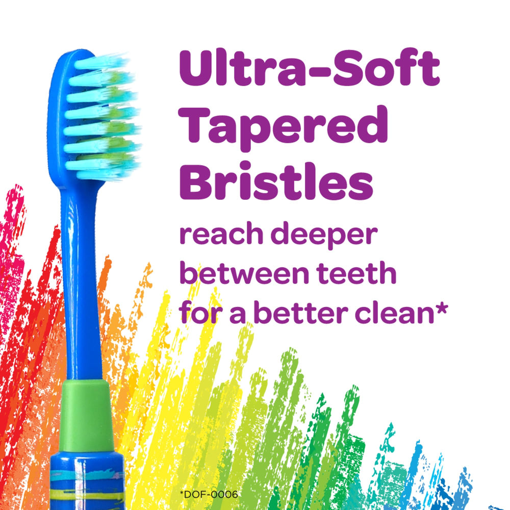 GUM Crayola Deep Clean Kids Toothbrush yellow color