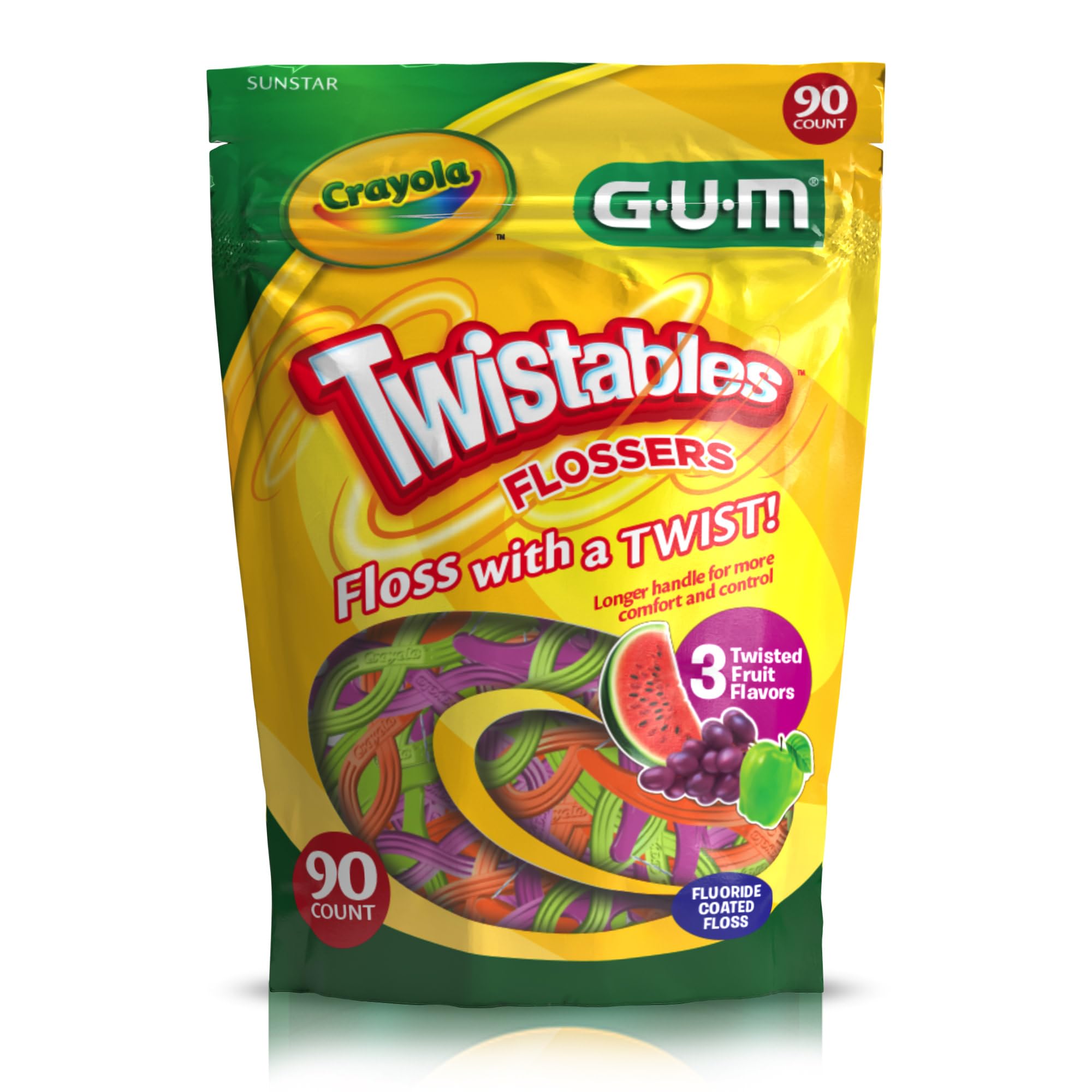 Product label highlighting features and age suitability