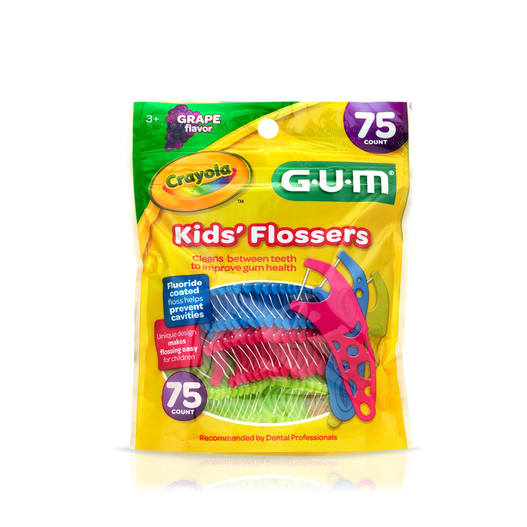 Packaging image of GUM Crayola Kids Flossers