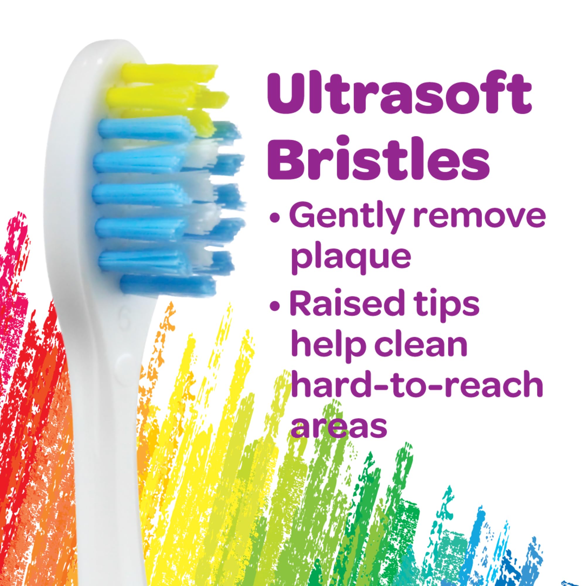 Assorted Pip-Squeaks character faces for kids toothbrush