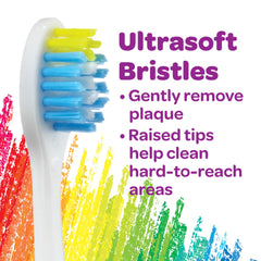 Assorted Pip-Squeaks character faces for kids toothbrush