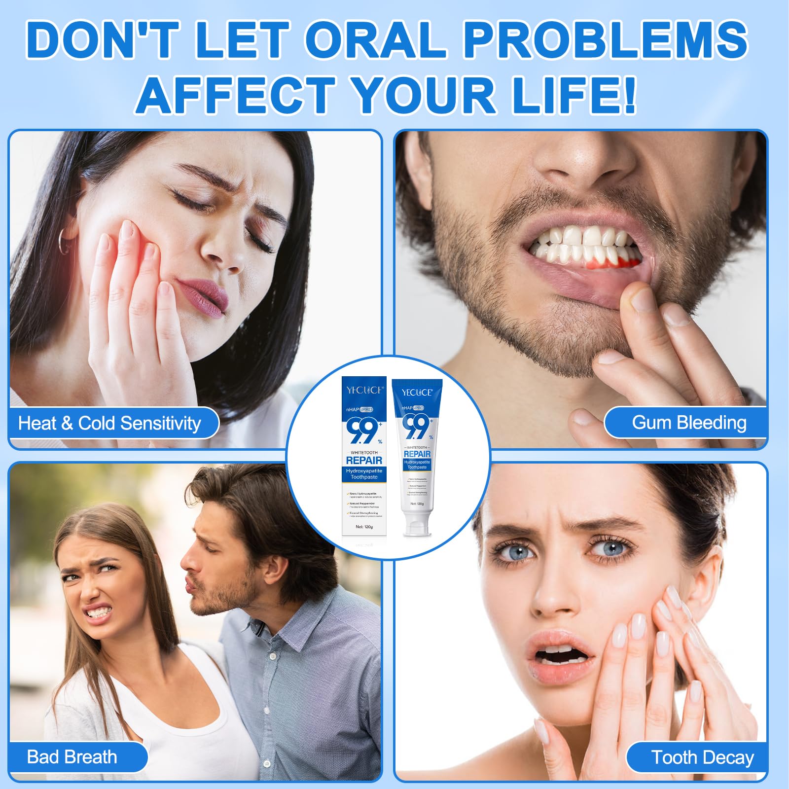 Toothpaste promoting gum health and daily oral care.